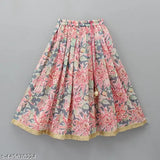 Sleeveless crepe lehenga choli set with dupion silk and net duppatta, floral printed for girls aged 0-12 years