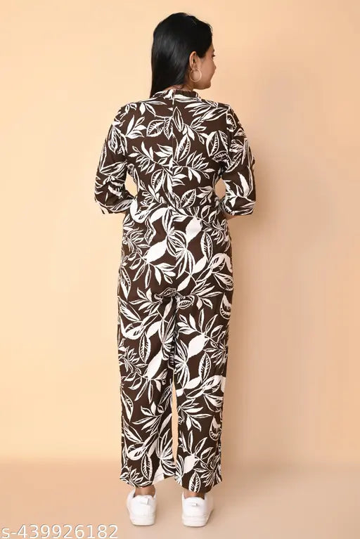Diwali special print cotton jumpsuit on model, size S-XXL, Rayon sleeves
