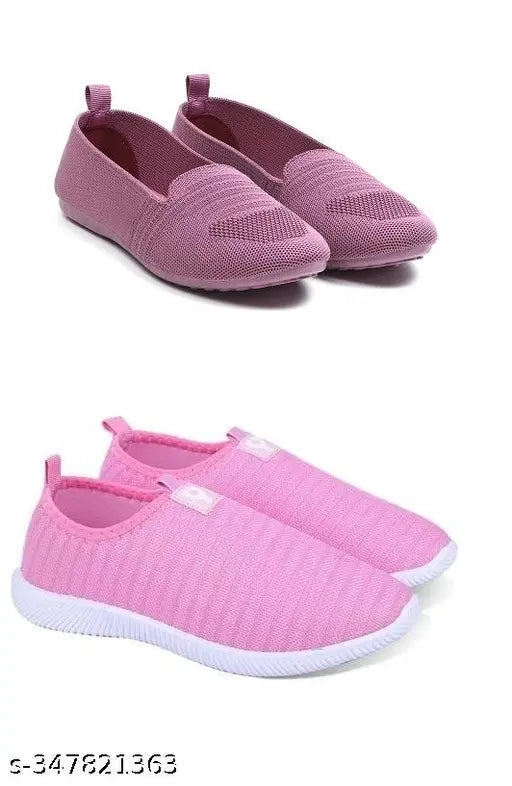 Indian-made SUPEX Latest Collection comfortable, fashionable bellies (2 pack) - high quality, lightweight, skin-friendly mesh slippers for women and girls