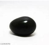 Natural black Shaligram stone showpiece from Gandaki River, Nepal - Vastu-compliant decor for Pooja blessings, pack of 1