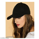 Stylish cotton baseball cap (onesize), trending for girls and boys, solid color design