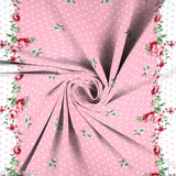 Glace cotton floral fitted bedsheet combo with 4 pillow covers, lightweight for easy wash, ideal for summer use