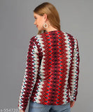 Polyester Caraba Women's Full Sleeve Multi-Design Print Bomber Jacket - Vibrant print, zipper closure, trendy winter essential