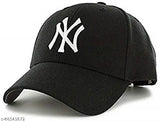 Cotton baseball caps: NY baseball & NY hip hop design (pack of 2), embellished unisex caps from India
