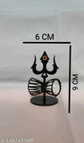 Acrylic Mahadev Trishul statue for car dashboard, Indian God idol decorative showpiece for home or office