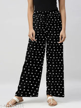 Black cotton printed pyjama set, heart design for women by payzama - premium Indian-made loungewear