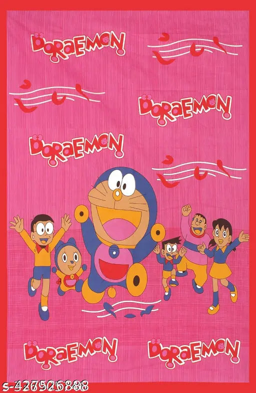 Blue Mickey Mouse print, superfine 200-thread count cotton flat sheet for kids' summer beds, Made in India