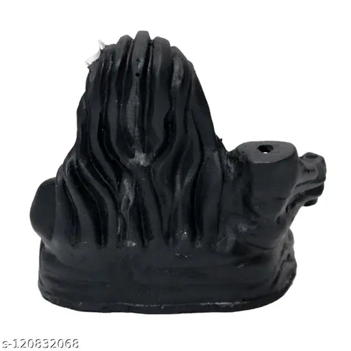Poly resin Adiyogi smoke fountain with 10 cones, Indian Shiva statue for pooja, home decor, or gift
