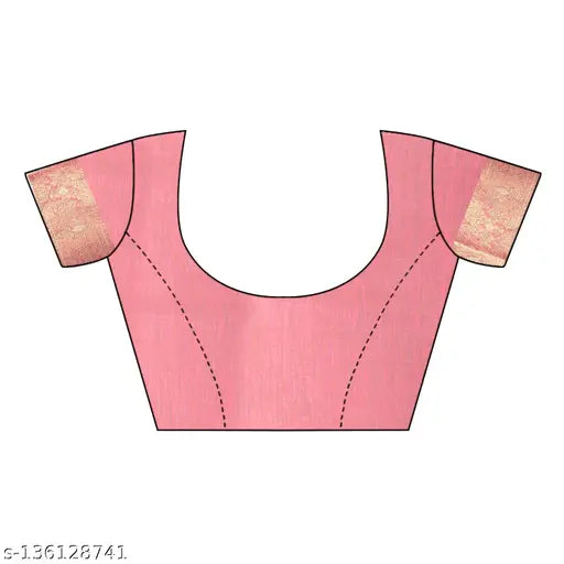 Pink Chanderi Silk Saree X Sahi Jacquard - Traditional yet modern Indian garment for special occasions