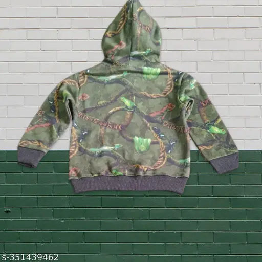 Cotton blend printed sweatshirt for kids (boys & girls), long sleeves, winter season style