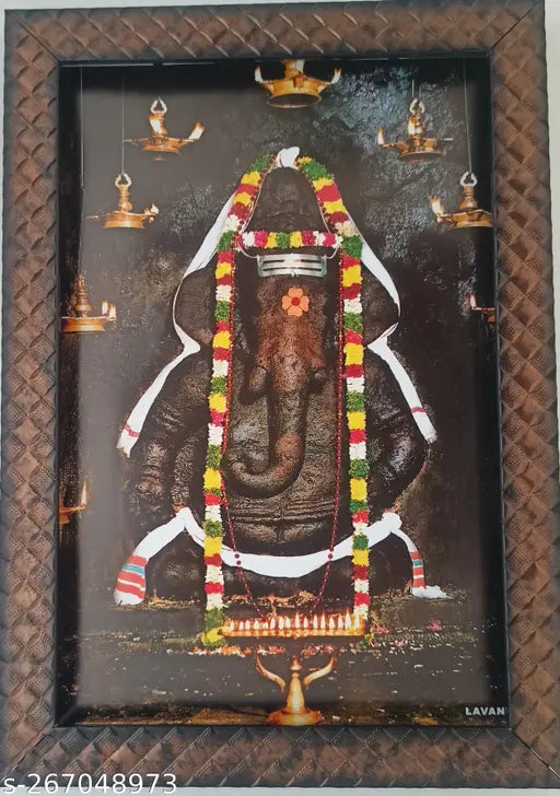 Synthetic resin, Indian-origin Ganesha photo frame: Sri Pillayarpatti Vinayagar Karpaga Vinayagar
