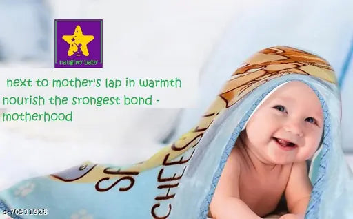 Premium mink-like cotton giraffe blanket, soft & cozy for newborns, ideal for mild winter