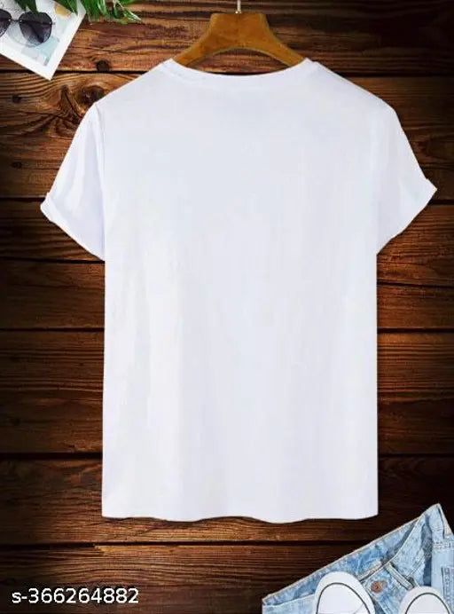 White polyester t-shirt with printed image of Jesus, short sleeves, size S (36in x 26in)