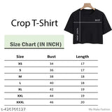 Cotton women's crop printed t-shirt with short sleeves, vibrant Indian print design (XS-XXXL)