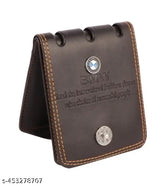 Faux leather BMW men's trading wallet, textured net design - India