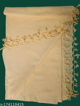 Bhagalpuri cold cotton blend chadar blanket, soft silky touch, yellow solid pattern, free size, India origin