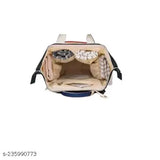 Blue polyester unicorn diaper backpack, water-resistant and easy to clean with multiple compartments for organizing supplies. Comfortable and safe for baby, suitable for maternity use. Multipurpose bag can be used as a backpack, handbag, or messenger bag. Made in India