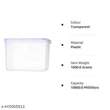 Transparent clear large plastic Aristo Lock Fresh 403 food-storage container, airtight for grains, pulses, rice etc - ideal for organizing pantry items