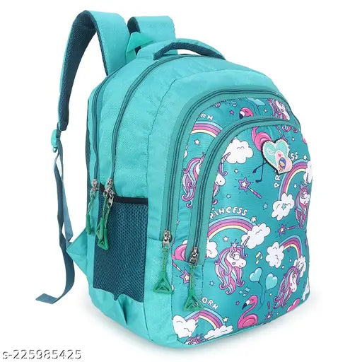 Printed canvas backpack, free size (L: 20cm, W: 16cm), made in India