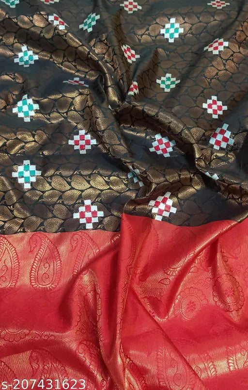 Pasapalli Resham Embroidery Saree, free size, gold-hued net fabric with intricate embroidery, Indian handloom fashion accessory