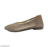 Synthetic leather trendy fashion belly for women - solid, comfortable, slip-on in various sizes (IND-3 to IND-9)