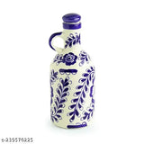 Beige ceramic oil dispenser (1L) for kitchen storage, perfect for liquids and oil, ideal kitchen accessory