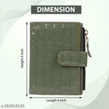 Faux leather women's travel card holder, 7 card slots, textured net design for casual, ethnic, formal evening parties