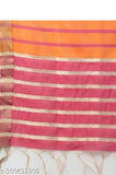 Cotton Slub cream Chiku Kurta Set with royal dupatta, solid net khakhi, three-quarter sleeves palazzos, India