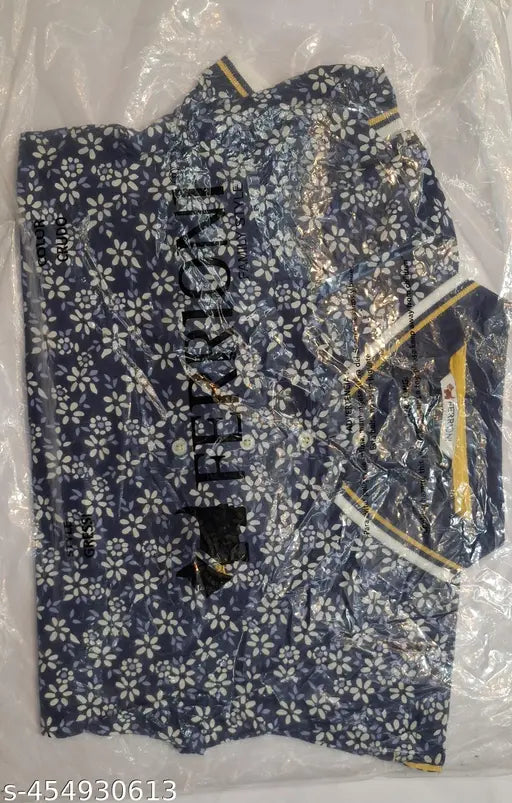 Pink Lycra short-sleeve Ferroni Girls Collar T-Shirt, printed net design. High-quality export version, soft fabric touch. Made in India