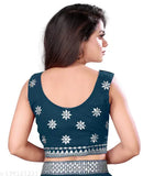 Embroidered silk lehenga choli, semi-stitched and made from high-grade Georgette fabric. Indian wedding party wear (1 kg, free size)