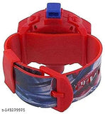 Avenger Unique digital superhero projector watch for kids, free size with 24 images, displays popular cartoon characters at night