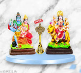Marble Shankar pooja idols set, 3 pieces home decor showpiece, premium quality, India origin