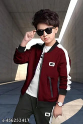 Solid nylon boys jacket & coat, agile and elegant, 7-8 years size