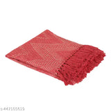 Cotton net ethnic motif throw, 'Jewels of India' design, size 60x55in