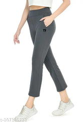 Stretchy polyester women's pants, solid net style. Fits size 36 (waist 36in, length 40in). Made in India