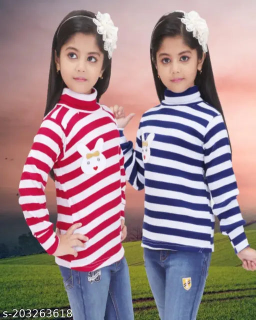 Wool RaB ZEBRASweaters, self-designed pattern, 2-pack of children's full sleeve sweaters (Sizes: 2-3, 3-4, 4-5, 5-6, 6-7, 7-8 Years), soft, warm, and comfortable Indian knitwear for kids