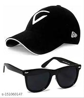 Cotton VIRAT Cap & Sunglasses Combo for Men - Traditional men's fashion accessory set, includes cap and sunglasses