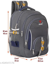 Dyed/Washed polyester, 5-compartment, waterproof backpack for students & teens. Durable and lightweight with mesh side pocket and front stash pocket