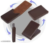 Gorgeous PU Business Card Holder, holds up to 15 cards, for men and women, pocket-sized with magnetic closure, ideal for events or everyday use