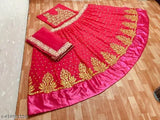 Designer satin lehenga, net choli, net dupatta set for women - intricately embroidered, semi-stitched or unstitched, suitable for party wear ethnic events