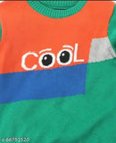 Acrylic long-sleeved printed net cool sweater for baby, 12-18 Months size, India origin