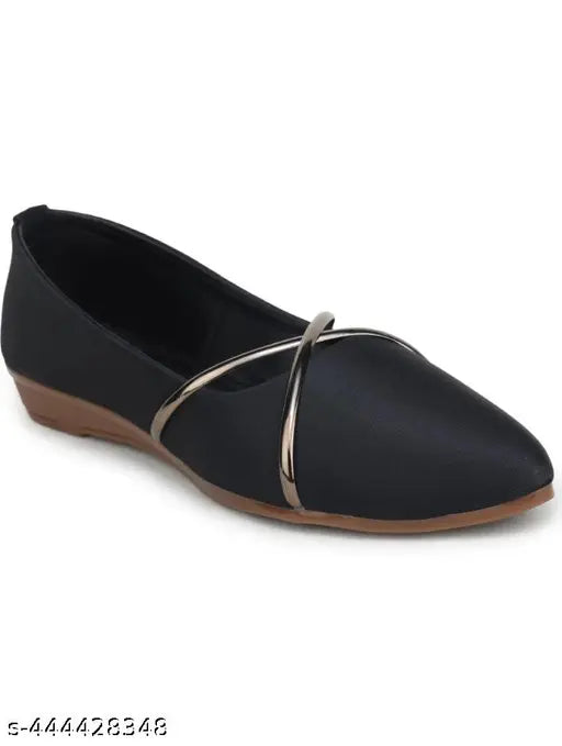 Synthetic slip-on ballet flats in indian sizes 3-8 for trendy women's casual wear