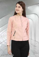 Fleece Nairobi women's long sleeve winter jacket, solid zipper design - perfect for casual family days and winter