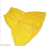 Yellow cotton Sanganeri Kantha print Haldi ceremony kurti & Sharara set for kids, vibrant traditional Indian outfit