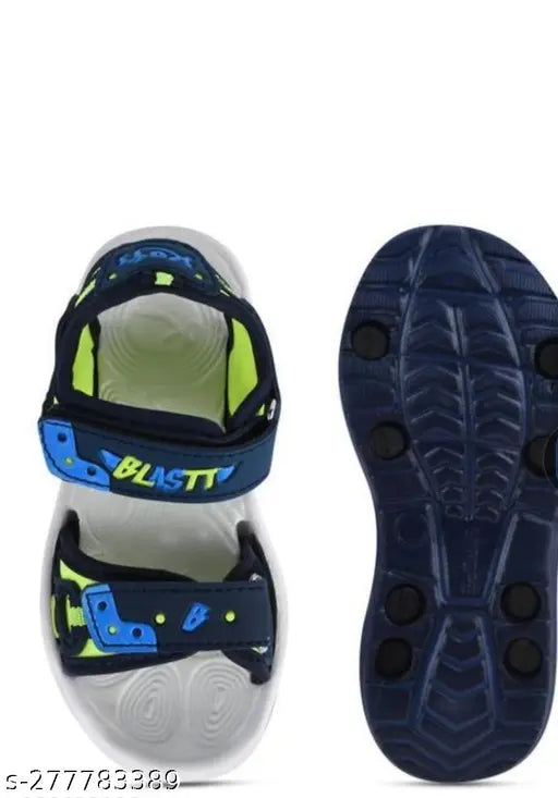 Synthetic printed net boys sandals for kids aged 2.5-5 years, fastened with Velcro