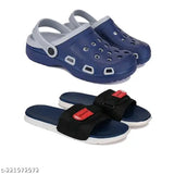 Waterproof EVA chappals for kids, new fashion design, pack of 2 - Breathable and comfortable flip flops for daily wear