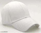 White cotton baseball cap, self-design square pattern, popular Badshah style, India-made