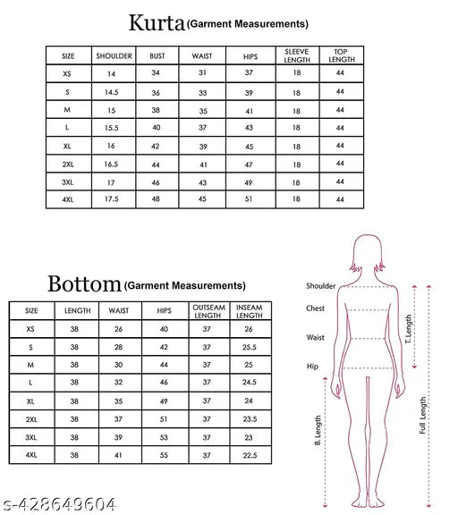 Cotton women's kurti pant set with palazzo bottoms, solid color design, three-quarter sleeves, single size available (S-XXL), made in India