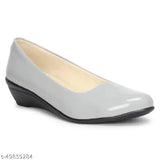 Patent leather slip-on ballerinas for women, Versatile Women Bellies Dhairya Collection, available in sizes IND-4 to IND-8