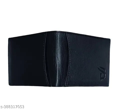 Genuine leather men's wallet, 5 compartments, solid style, brown leather accessory for essentials organization